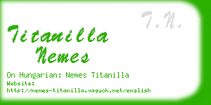 titanilla nemes business card